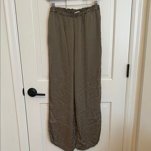 Michael Stars Khaki Satin Pants